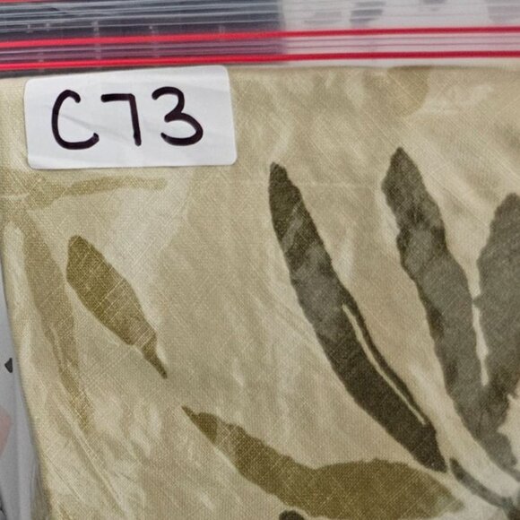 Click CMC Womens Beige Tan & Olive Leaf Print Linen Tank Top Flowy Lagenlook - Picture 8 of 8